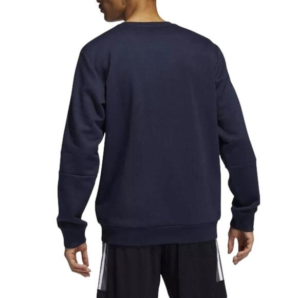 Adidas Men’s Fleece Sweatshirt Blue Size Large NWT - Picture 7 of 9